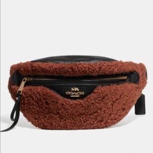 Coach Shearling Belt Bag
